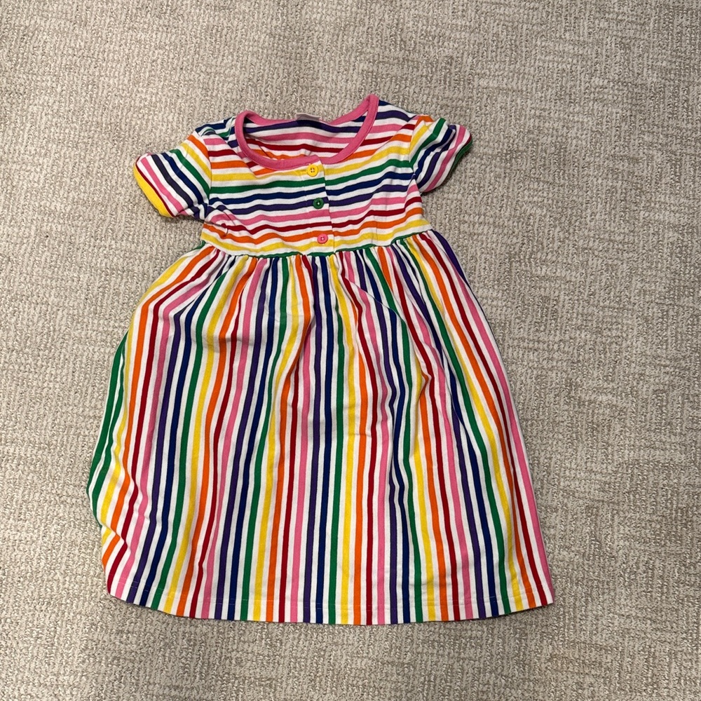 Hannah Multicolor Striped Kids Dress